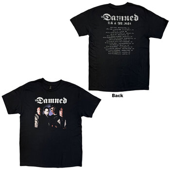 Shirt The Damned Photo UK & EU Tour 24 (Back Print, Ex-Tour) Black 3XL Shirt - 3