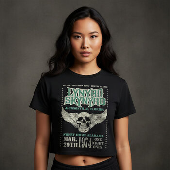 Tricou Lynyrd Skynyrd Winged Skull Black XL Damă Tricou - 3