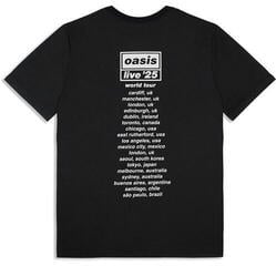 Camiseta de manga corta Oasis Wonderwall Live 25 World Tour (Back Print & Ex-Tour) - 1