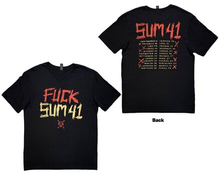 Košulja Sum 41 Tour '24 Pt.2 Fuck Sum 41 (Back Print, Ex-Tour) Black L Košulja - 3