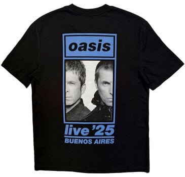 T-särk Oasis Live '25 Buenos Aires Half Face (Back Print & Ex-Tour) Black 3XL T-särk - 2