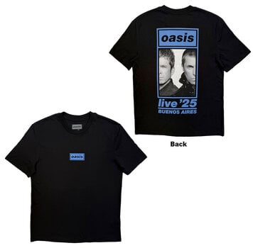 T-särk Oasis Live '25 Buenos Aires Half Face (Back Print & Ex-Tour) Black 3XL T-särk - 3