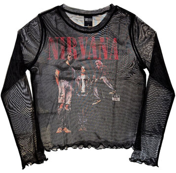 T-skjorte Nirvana In Utero Band Photo Black XS Ladies T-skjorte - 3