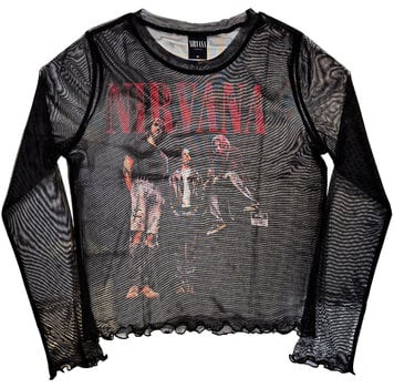 T-Shirt Nirvana In Utero Band Photo Black M Ladies T-Shirt - 3