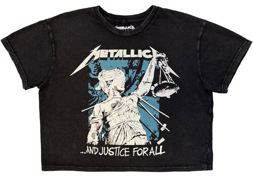 Paita Metallica Justice Squares Charcoal Grey 2XL Naisten Paita - 2