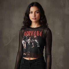 T-shirt Nirvana In Utero Band Photo - 3