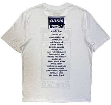 Tricou Oasis Colour Photo Live '25 World Tour (Back Print & Ex-Tour) White 3XL Tricou - 2