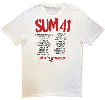 Majica Sum 41 Tour '24 Pt.2 Spray Paint (Back Print, Ex-Tour) White L Majica - 2
