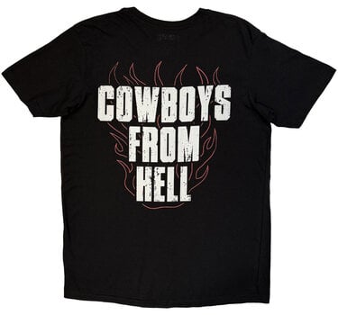 Tricou Pantera Cowboys From Hell Flames (Back Print) Black L Tricou - 2