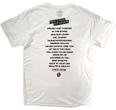 Риза The Rolling Stones Foreign Tongues Tracklist (Back Print) White L Риза - 2