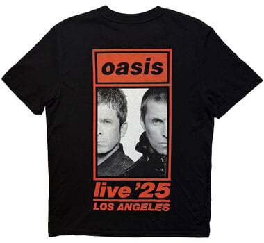 Skjorta Oasis Los Angeles Half Faces Fan Store (Back Print & Ex-Tour) Black S Skjorta - 2