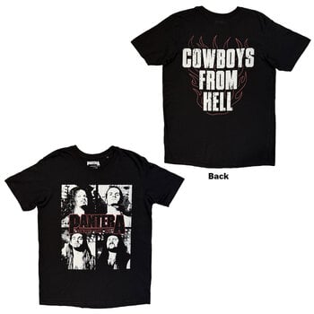 Košulja Pantera Cowboys From Hell Flames (Back Print) Black S Košulja - 3
