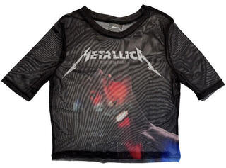 Paita Metallica Moth Into Flame - 2