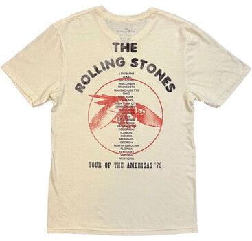 Риза The Rolling Stones New York City (Back Print) Тениска с къс ръкав Natural M - 2