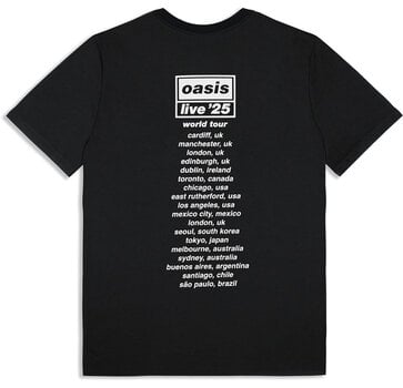 Tricou Oasis Collage Live '25 World Tour (Back Print & Ex-Tour) Black L Tricou - 2