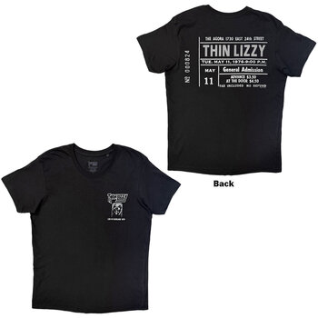 Сорочка Thin Lizzy Cleveland '76 Ticket (Back Print) Black М Сорочка - 3