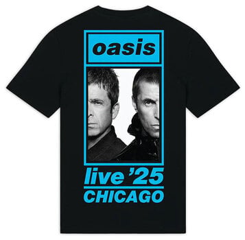 Košulja Oasis Chicago Half Faces Fan Store (Back Print & Ex-Tour) Black S Košulja - 2