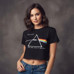 T-shirt Pink Floyd Dark Side of the Moon Courier - 1