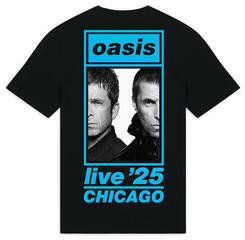 Tricou Oasis Chicago Half Faces Fan Store (Back Print & Ex-Tour) - 1