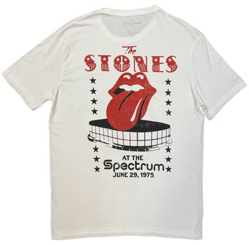 Koszulka The Rolling Stones Philadelphia Eagle 1975 (Back Print) White L Koszulka - 2