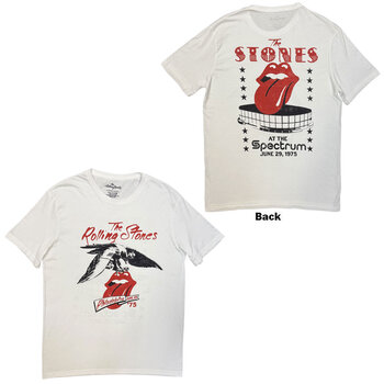 Koszulka The Rolling Stones Philadelphia Eagle 1975 (Back Print) White L Koszulka - 3