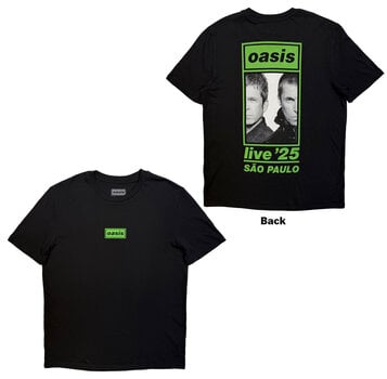 Košulja Oasis Sao Paulo Half Faces Fan Store (Back Print & Ex-Tour) Black S Košulja - 3
