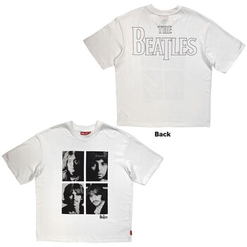 T-krekls The Beatles Four Portrait Wash White L T-krekls - 3