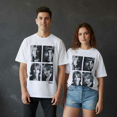T-krekls The Beatles Four Portrait Wash - 3
