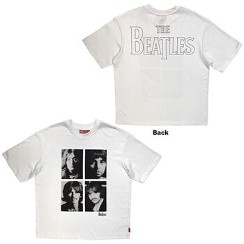 Košulja The Beatles Four Portrait Wash Majica kratkih rukava White S - 3