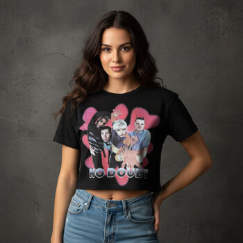 T-Shirt No Doubt Horns Black 2XL Damen T-Shirt - 3
