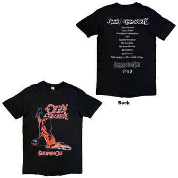 T-Shirt Ozzy Osbourne Blizzard Of Ozz Tribute (Back Print) Black S T-Shirt - 3