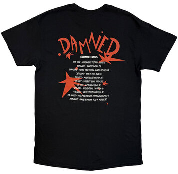 Paita The Damned Cartoon EU Tour Summer 25 (Back Print, Ex-Tour) Black S Paita - 2