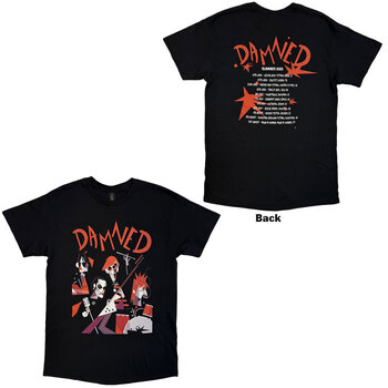 Paita The Damned Cartoon EU Tour Summer 25 (Back Print, Ex-Tour) Black S Paita - 3
