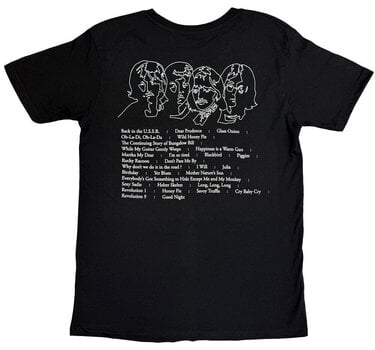 Tričko The Beatles The Beatles On Apple (Back Print) Black L Tričko - 2