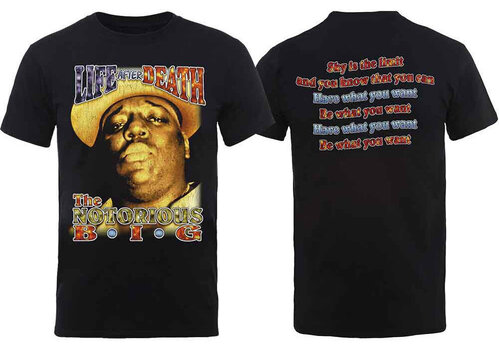 T-särk Notorious B.I.G. Life After Death Sky Is The Limit (Back Print) Black M T-särk - 6