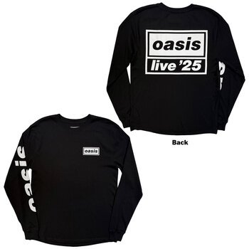 T-krekls Oasis Live '25 Lockup (Back Print & Ex-Tour) Black XS T-krekls - 3