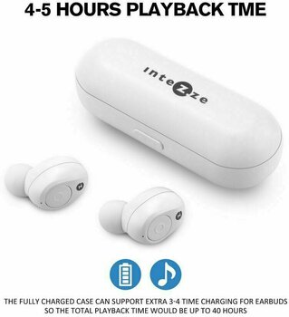 True Wireless In-ear Intezze Pebble White - 5