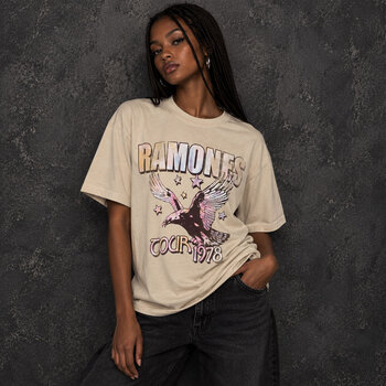 T-krekls Ramones Eagle Tour '78 Sand M Sieviešu T-krekls - 3