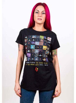 T-shirt Pink Floyd Dark Side of the Moon Collage T-shirt à manches courtes Black M Femme - 2