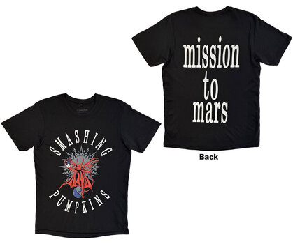 T-krekls The Smashing Pumpkins Mission To Mars (Back Print) Black XL T-krekls - 3