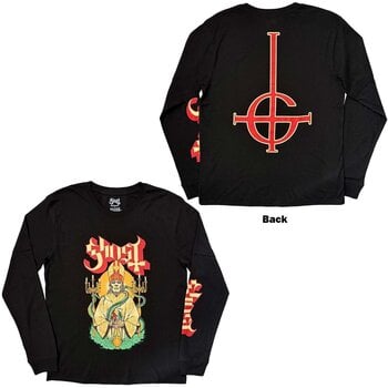T-Shirt Ghost Serpent Split (Back Print) Long Sleeve T-Shirt Black 2XL - 3