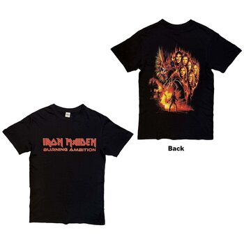 Košulja Iron Maiden Burning Ambition Text Logo (Back Print) Black XL Košulja - 3