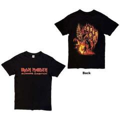T-Shirt Iron Maiden Burning Ambition Text Logo (Back Print) - 2