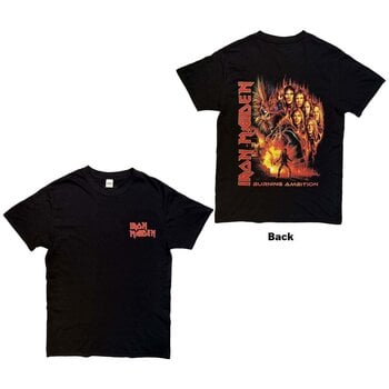 Košulja Iron Maiden Burning Ambition Pocket Logo (Back Print) Black L Košulja - 3