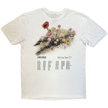 Košulja Lewis Capaldi Flowers UK Tour '25 (Back Print, Ex-Tour) White S Košulja - 2