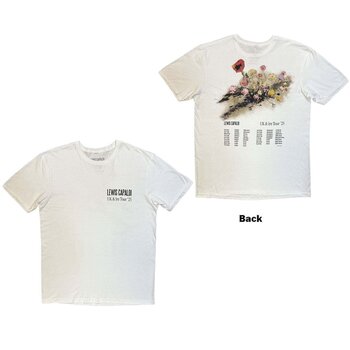 Košulja Lewis Capaldi Flowers UK Tour '25 (Back Print, Ex-Tour) White S Košulja - 3