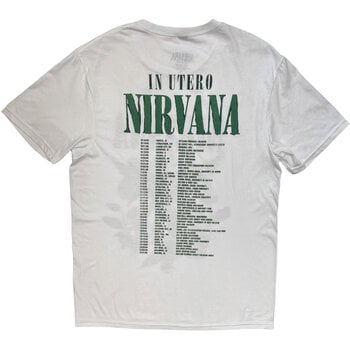 Košulja Nirvana In Utero Green (Back Print) White S Košulja - 2