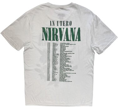 Košulja Nirvana In Utero Green (Back Print) White S Košulja - 5