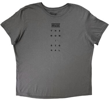 Tricou Muse Logo and Signal (Back Print) Grey L Tricou - 4