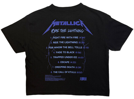 Košulja Metallica Ride The Lightning (Back Print) Black 2XL Ženske Košulja - 5
